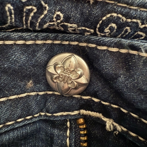 Miss Me Embellished Blue Jeans size 29 Hailey Skinny - Picture 3 of 7